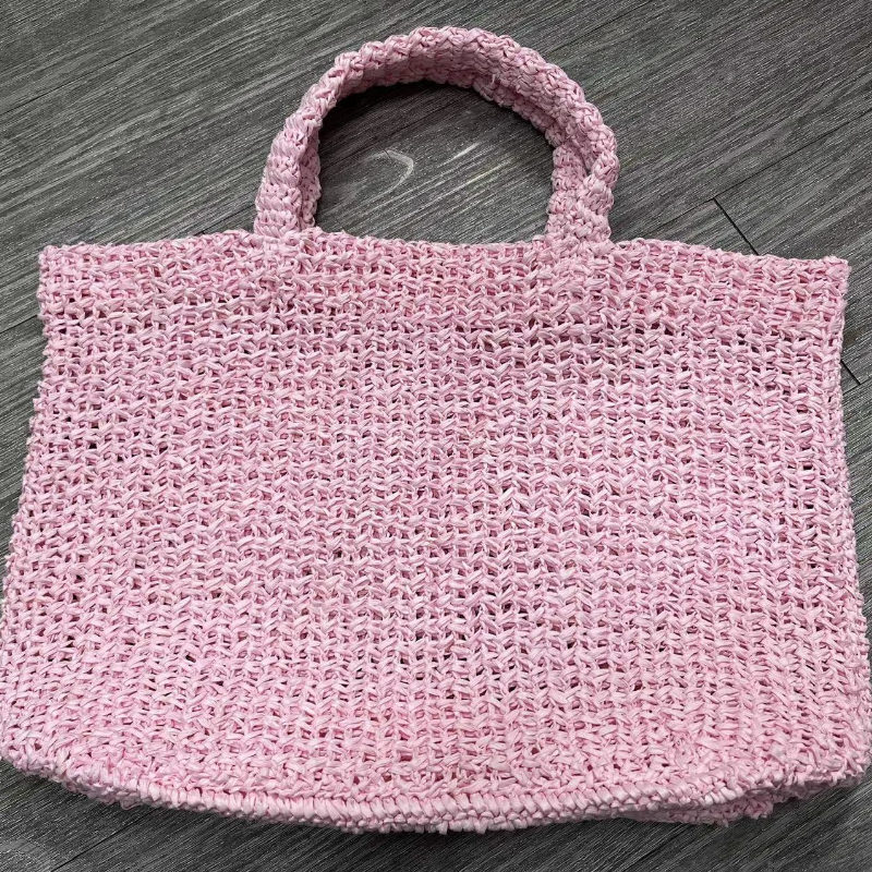 Sac d'été en paille creux fait à la main, sac à main tissé de style étranger avec broderie anglaise, fourre-tout de grande capacité, nouvelle collection