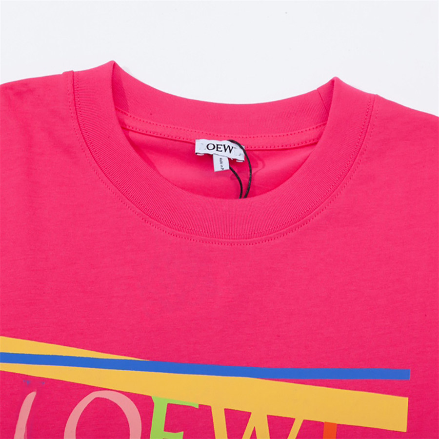 Lüks Erkek Tasarımcı T-Shirt Yaz Yeni Çizgili Aşk İşlemeli Bayanlar Top High Street Sıradan Çift Giyim Boyutu M-XXL