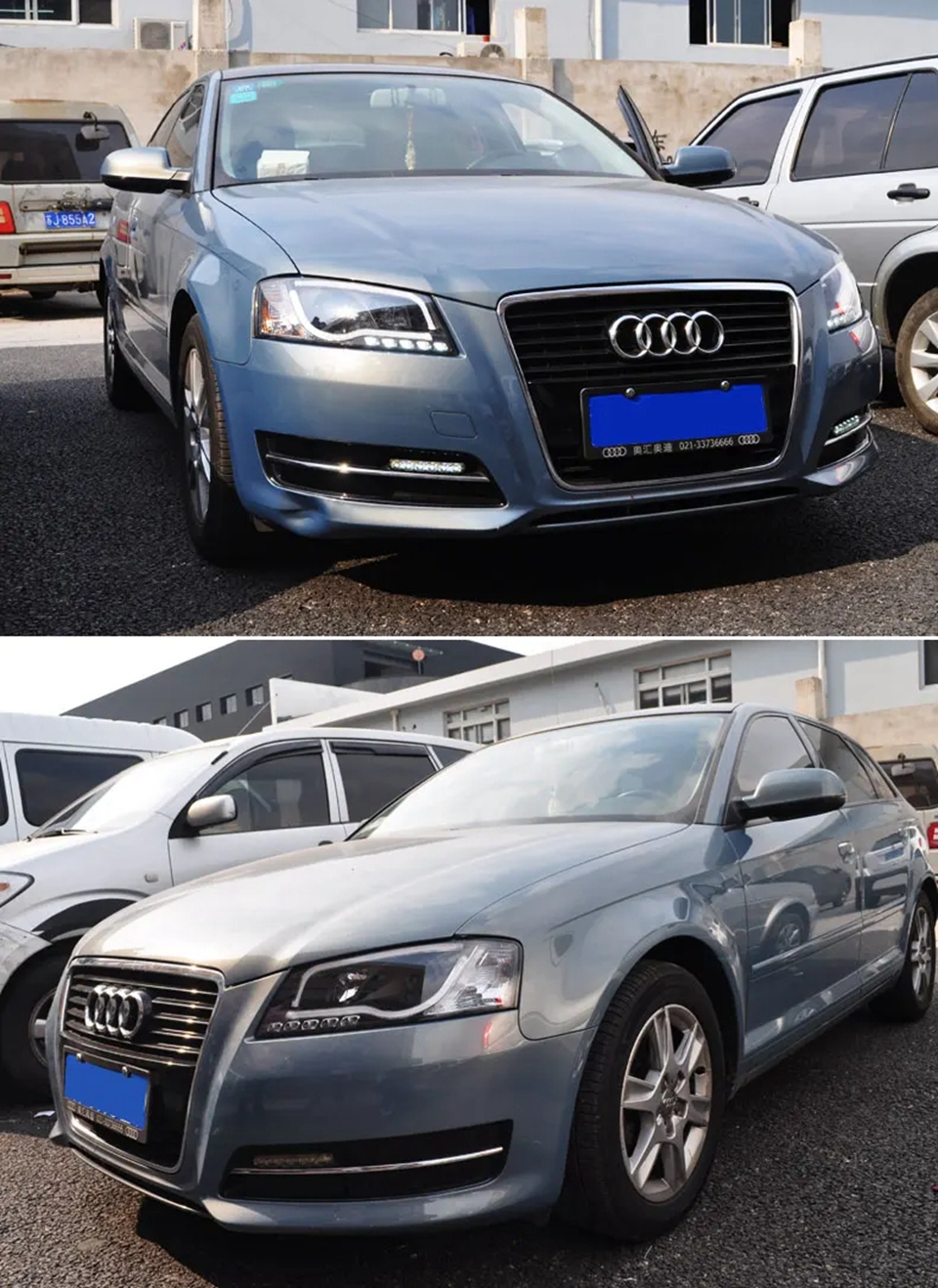 Bilens främre strålkastare för Audi A3 S3 2008-2012 LED-strålkastarstyling Dynamisk turnsignalslins dagsljus tillbehör