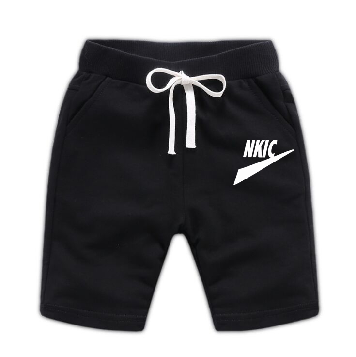 1-13y verão meninos casual marca shorts para criança crianças cintura elástica calça curta cinza algodão praia roupas de bebê macio