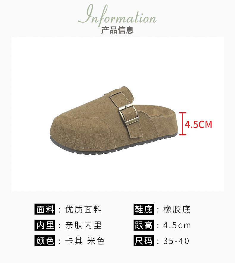 Beach slippers Classic Flat Summer Lazy Designer shoe Cartoon Big Head flops Belt buckle Slides Hotel Bath women shoes sexy Sandals La size 35-40 With box