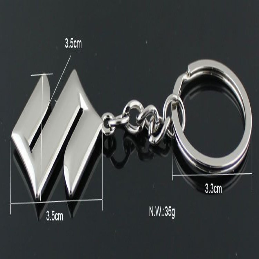 Fashion Suzuki Logo Car Keychain Keyrings Suzuki Emblems 3D Hollow out Car key Fob Auto Parts For Suzuki Swift SX4 Grand 315f