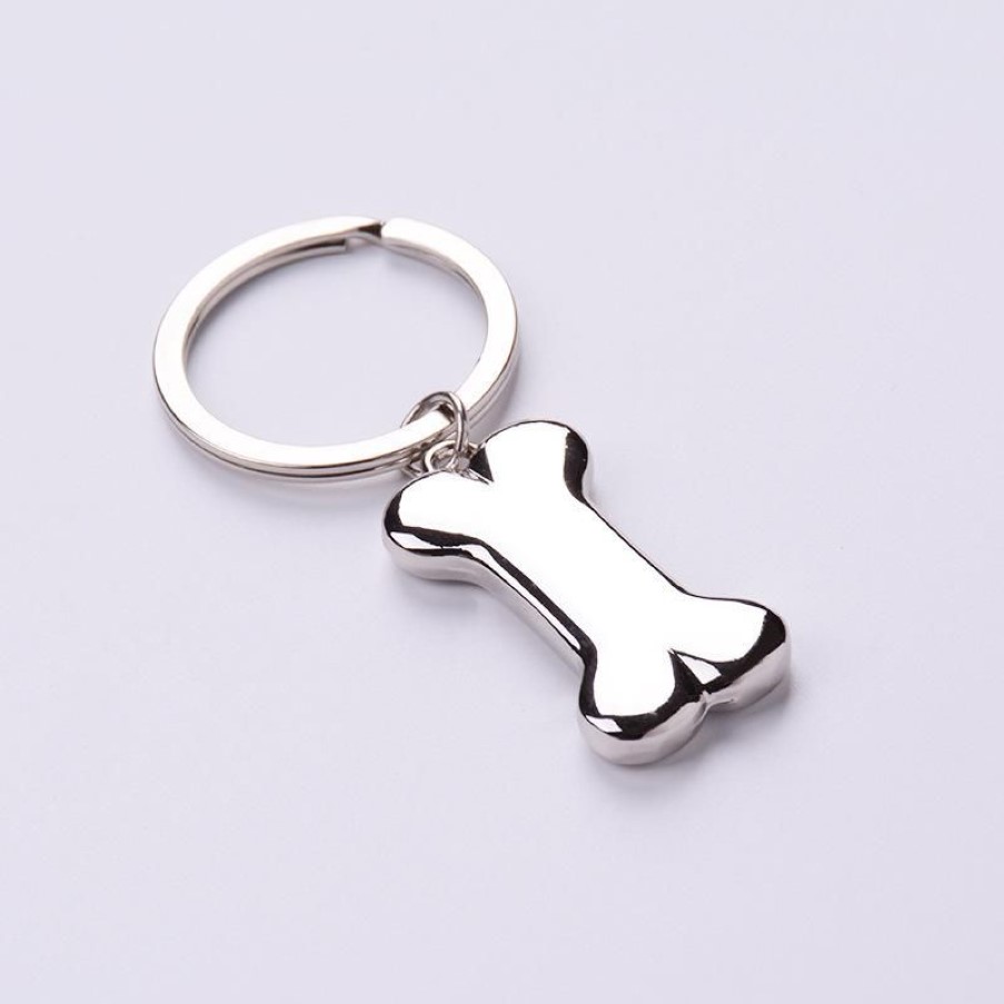 Portachiavi Carino Osso di cane Catena chiave Fascini della lega di moda Pet Pendent Tag Anello uomo Donna Regalo Portachiavi auto GioielliPortachiavi228B