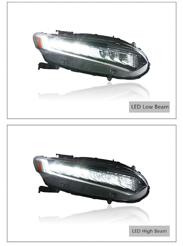 Lampe frontale pour Honda Accord G10 LED phare de jour 2018-2022 clignotant feux de route lentille de voiture