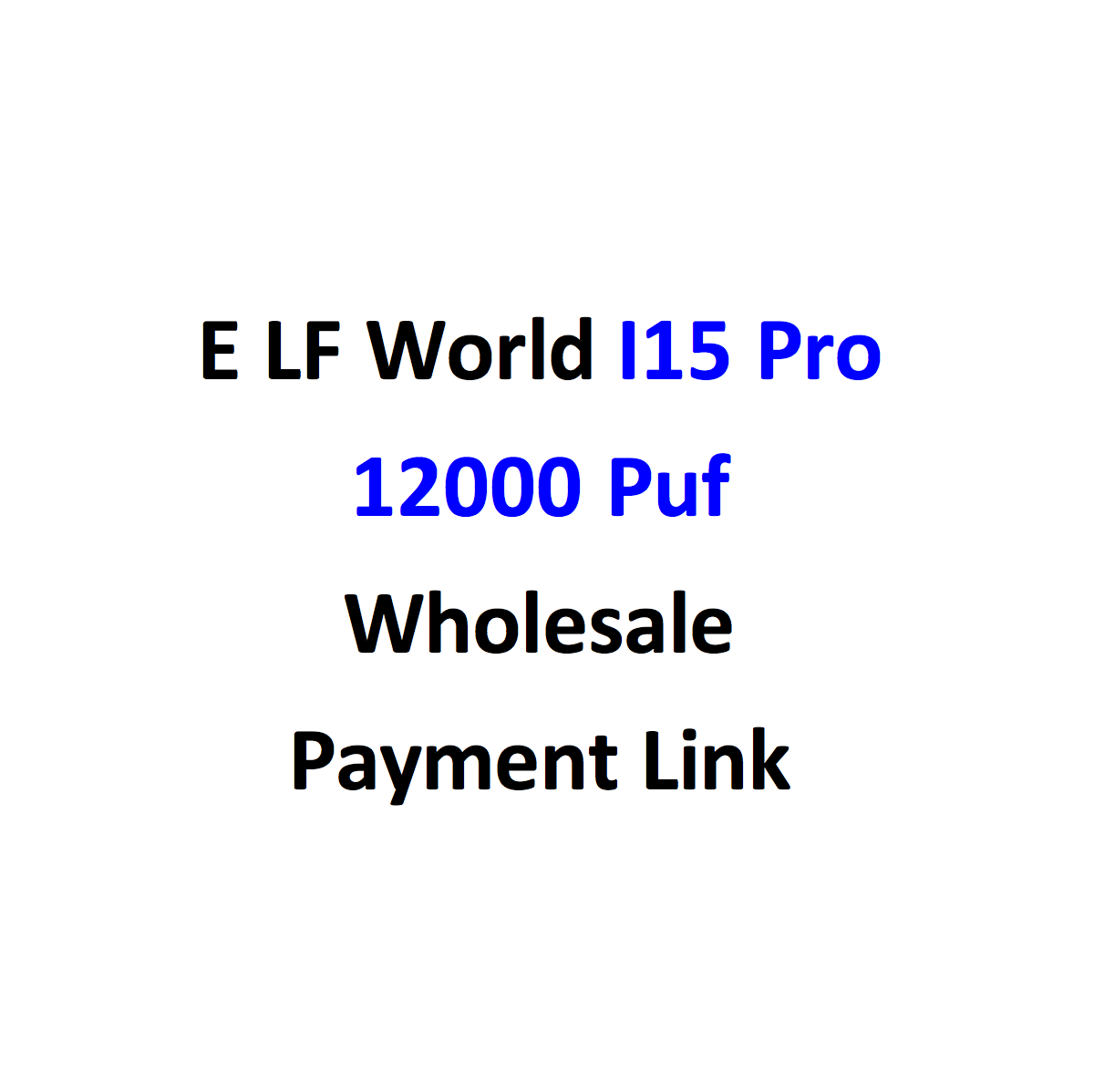 EIF WORLD i15 Pro 12000 Оптовая ссылка для оплаты 12 тыс. слитков