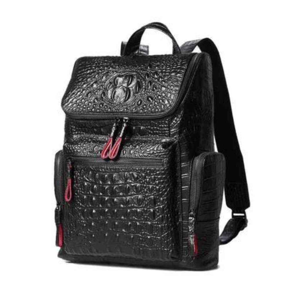 Sac à dos en cuir de haute qualité imprimé crocodile pour hommes Sac à dos pour hommes en toile de créateurs célèbres Sac à dos pour hommes Sac à dos pour ordinateur portable Bag300w