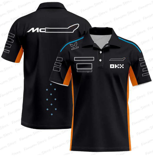 2024 New F1 Racing POLO Shirt Summer Men's and Women's Lapel T-Shirt Same Style Customised