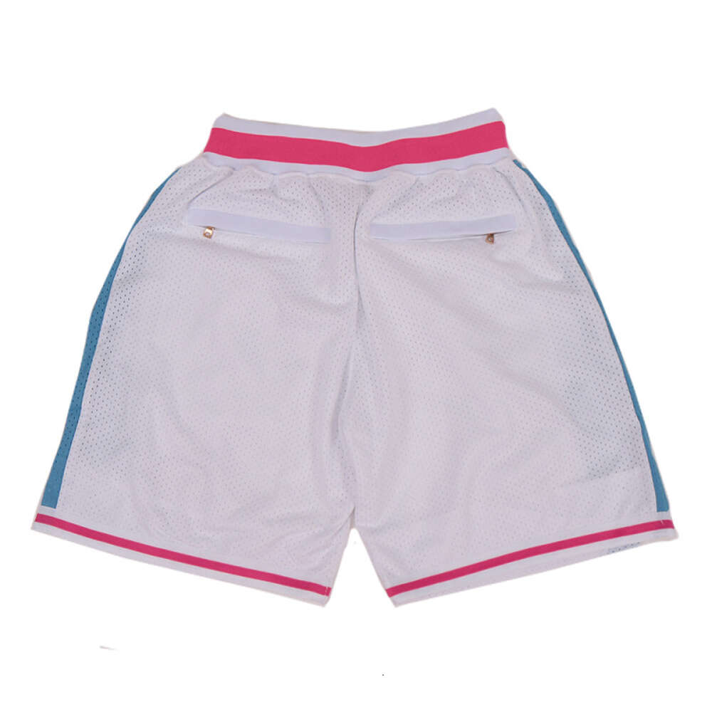 Basketball GTA VICE CITY Sewing Embroidery Outdoor Sport Beach Pants Shorts High-quality Mesh Ventilation 2023 New White