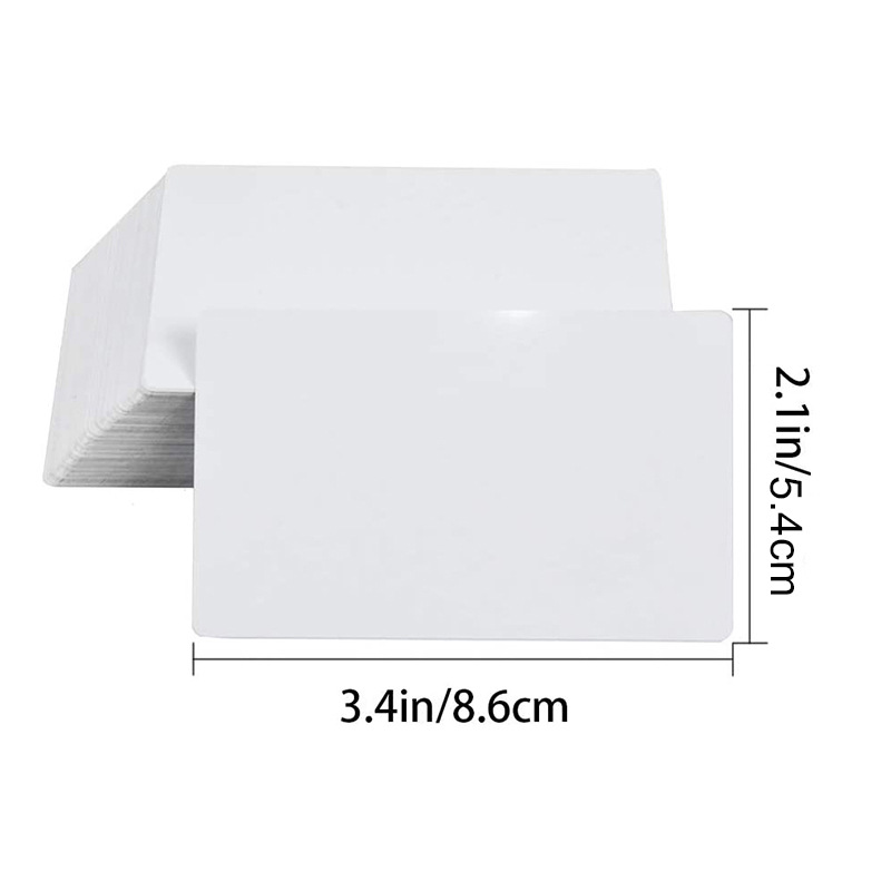 Party Favor Sublimation DIY White Double Sided Blank Aluminum Sheet Card Size 0.24mm