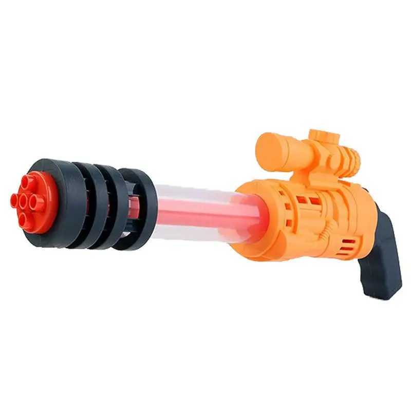 Gun Toys Childrens Toy Water Gun Gatling Double Pipe Water Gun Drift Pull-out Water Cannon Outdoor Beach Splash