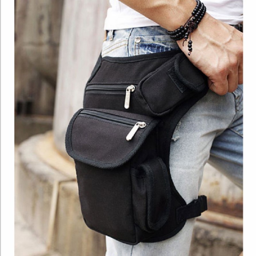 Outdoor Canvas Drop Taille Beenzakken Heuptas Tas Mannen Loopriem Fiets En Motorfiets Geldriem Fanny Pack280R