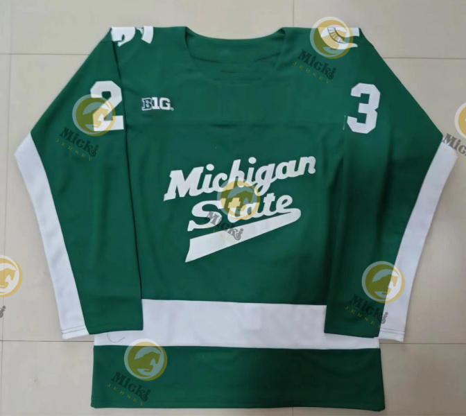 MSU Hockey Jersey Viktor Hurtig Nash Nienhuis Powell Connor Cal Dybicz David Gucciardi Cole Krygier Matt Basgall A. Hodges niestandardowe koszulki MSU