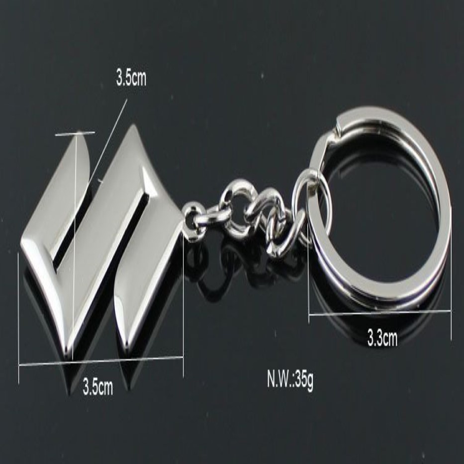 5st Fashion Suzuki Logo Car Keychain Keyrings Suzuki Emblem 3D Hollow Out Car Key FOB Auto Parts för Suzuki Swift SX4 Grand 256p