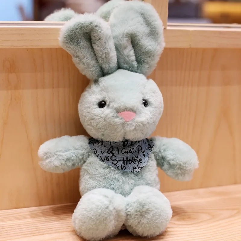 Animaux en peluche, jouets en peluche, mignon lapin écharpe de 38cm, 2024