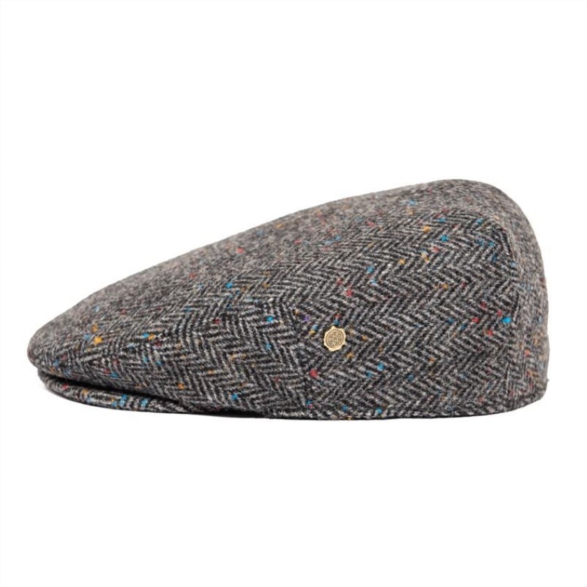 Voboom Ivy Cap Herringbone Płaskie czapki 50% wełny Tweed Scally Hat Bunnet Paddy Dai-Cutter Hats 200 201216306r