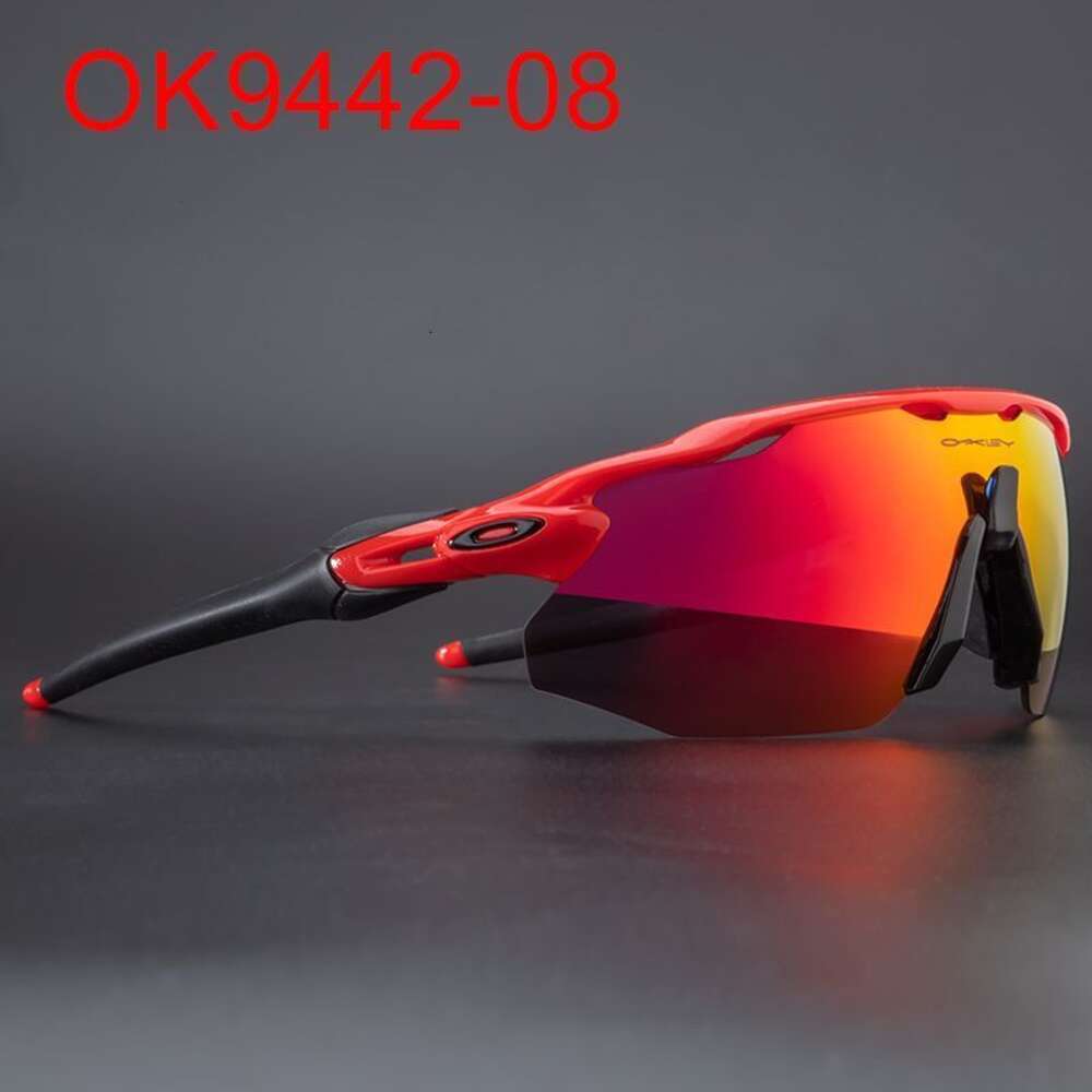 мужские солнцезащитные очки Oji 9442 Солнцезащитные очки, шоссейные велосипедные, спортивные очки, беговые, ветровые стекла для альпинизма на открытом воздухе с рамкой для близорукости