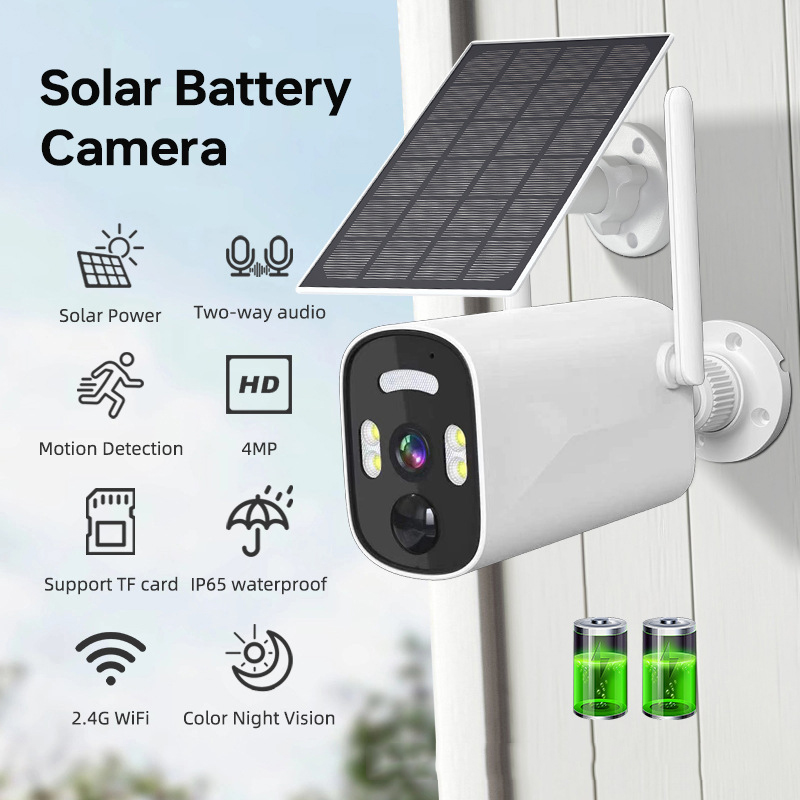 4MP low-power solar-powered camera wireless network home HD surveillance camera