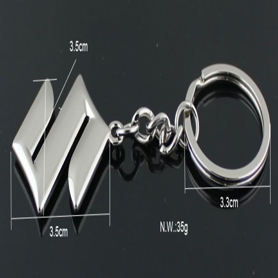 5st Fashion Suzuki Logo Car Keychain Keyrings Suzuki Emblem 3D Hollow Out Car Key FOB Auto Parts för Suzuki Swift SX4 Grand 283L