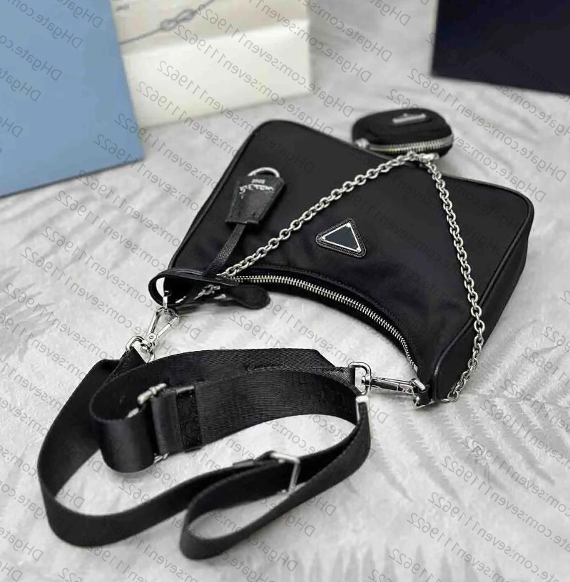 Designers Handbag Shoulder Chain Crossbody Bag Solid Color Shoulder Purse Women Underarm chain Bag Ladies Fashion Top-handle Clutches Black Beige Handbag