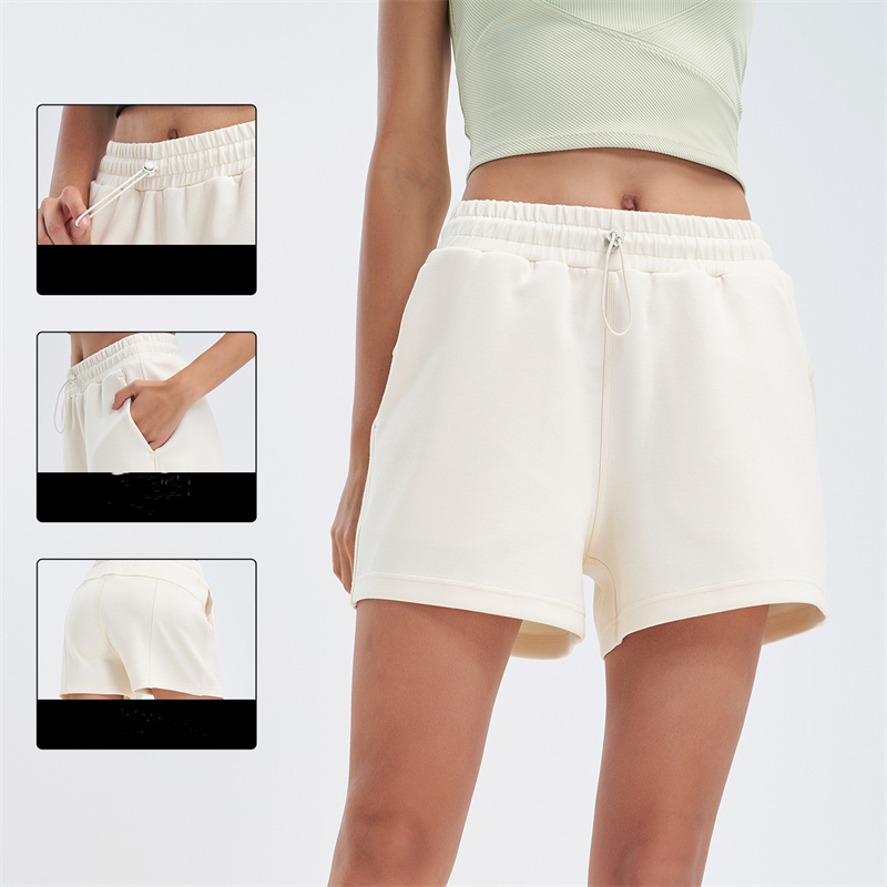 LL Womens Yoga Shorts ناعم مع تمرينات اللياقة البدنية ارتداء البنات القصيرة الفتيات يديرون السراويل المرنة للملابس الرياضية الجيوب الراقية BFS3007