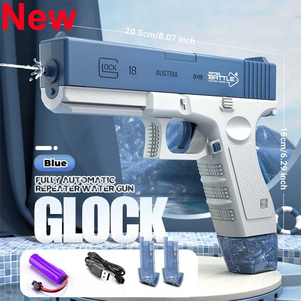 Pistola de juguete eléctrica Glock, pistolas de agua para niñas, juguete de ráfagas, repetidor automático, juguetes para rociar agua