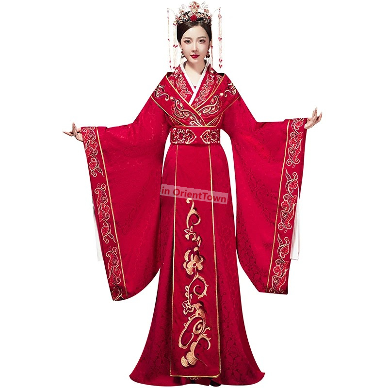 Princess Fairy Clothes Tang Song Ming Hanfu Dress Chinese Wedding costume Ancient China Traditional Oriental Couple Outfit