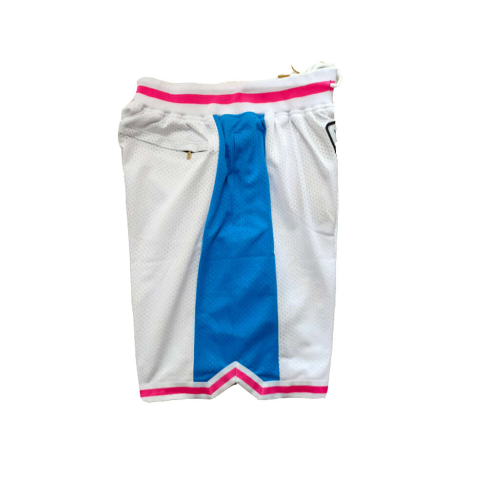 Basketball GTA VICE CITY Sewing Embroidery Outdoor Sport Beach Pants Shorts High-quality Mesh Ventilation 2023 New White