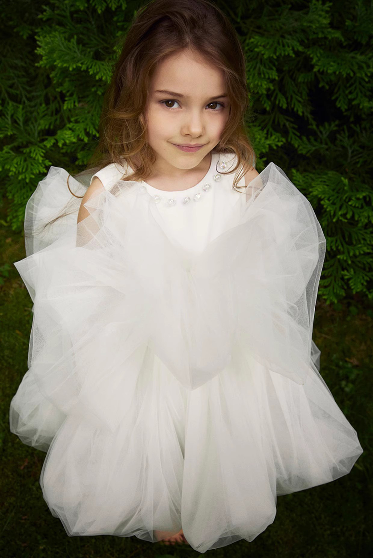 Kinder Spitze Tüll Tutu Kleider Ballkleid Mädchen bunte Gaze ärmelloses Partykleid Kinder Klavier Performance Kostüme Z7014