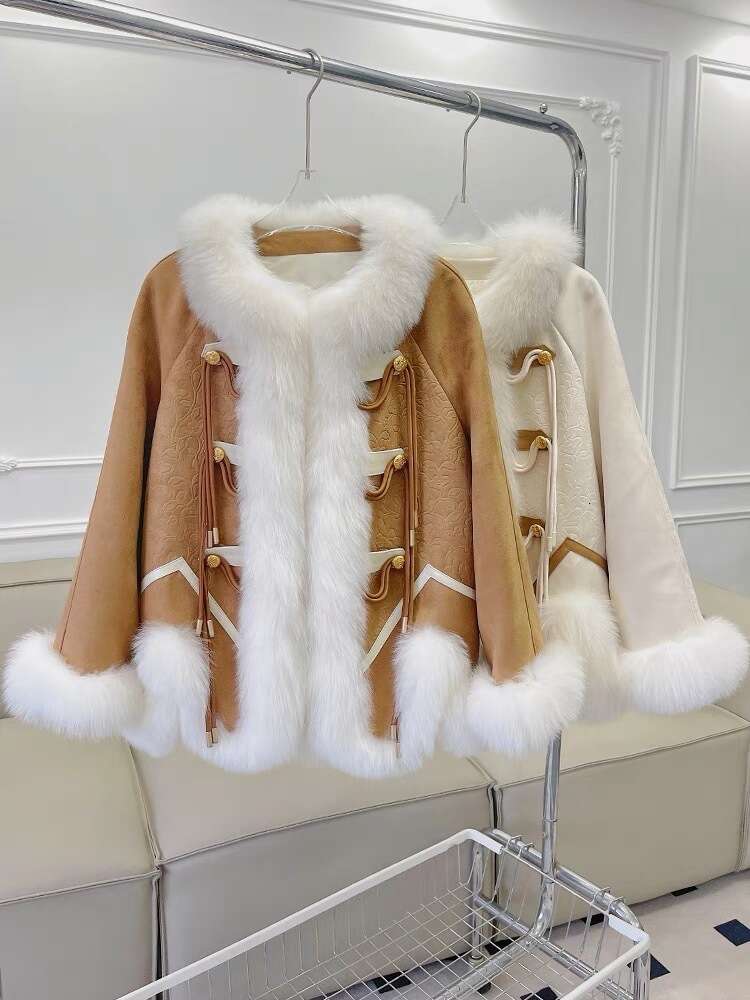 Fur Women's Clothing 2023 New Korean Socialite Style Plush With Thickened Fox And Integrated Jacket Haining 412495