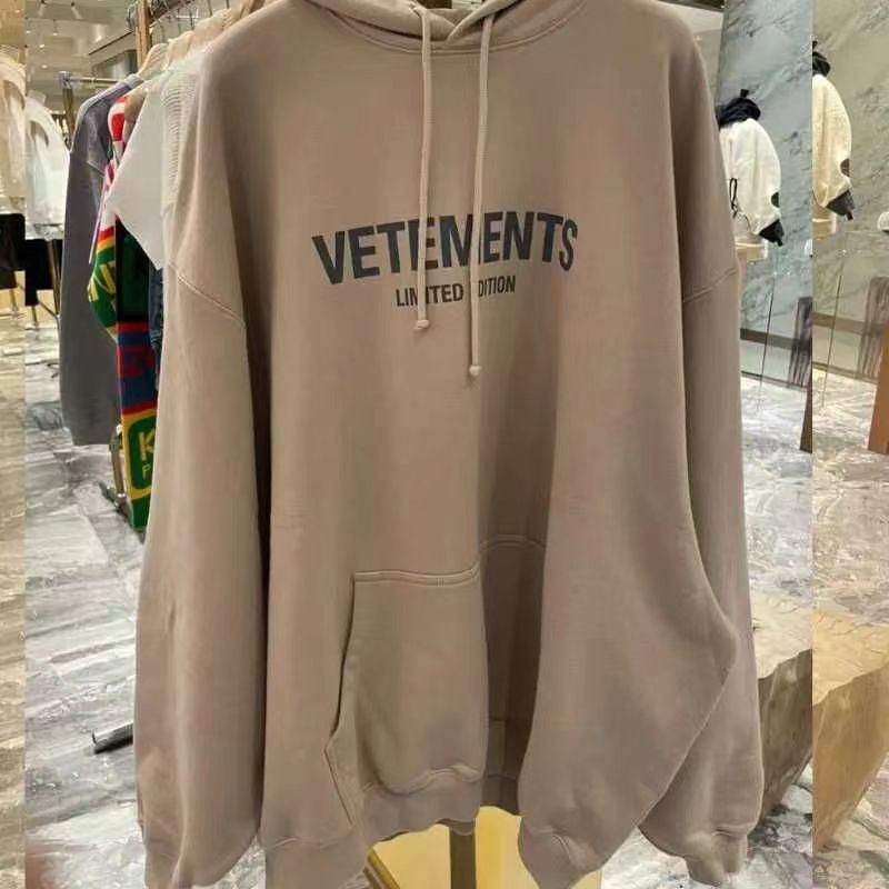 Sudaderas con capucha para hombre Sudaderas con letras Hot Drill VETEMENTS Sudaderas con capucha Sudadera con capucha bordada de alta calidad Sudaderas VTM de gran tamaño Hombres Mujeres