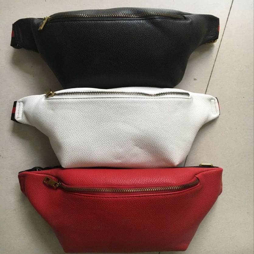 Nouveau top pu Design taille sac noir peau de vache coeur taille sacs portefeuille femmes rouge taille sac à bandoulière sacs à bandoulière # G6582204r