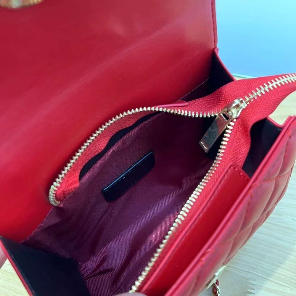 Xiaoxiangfeng – sac à bandoulière de styliste, couvercle à poignée croisée creuse, porte-clés bas, filet rouge, sac de Simple et textuel, nouvelle collection