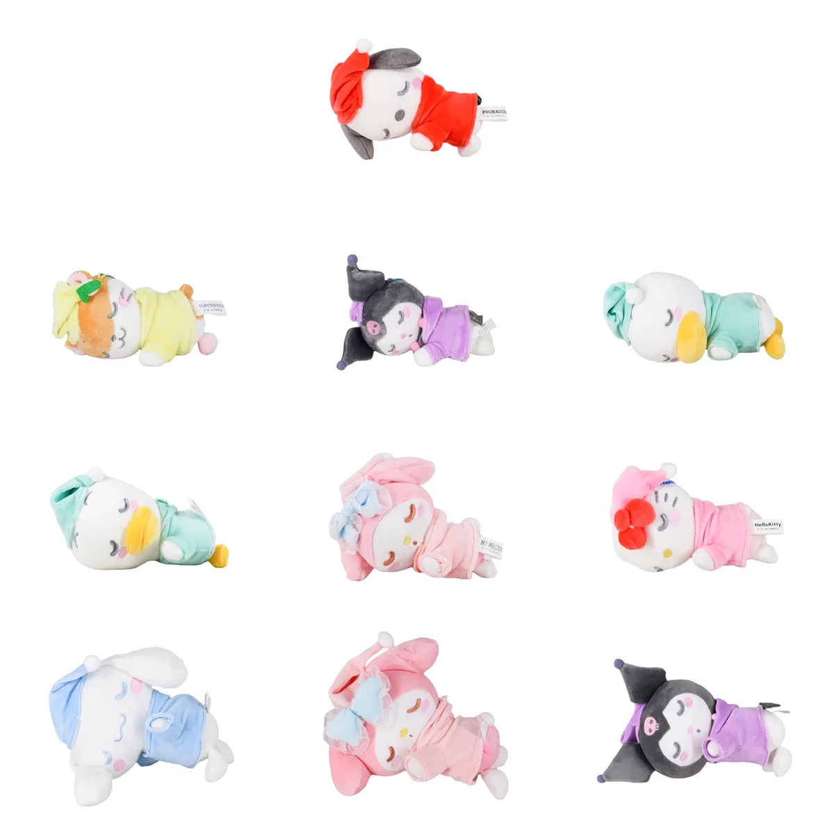 Jouets en peluche Kuromi japonais JK, 20cm, poupée en peluche douce, série d'ornements, dessin animé, jouet pour enfants, cadeau pour filles, nouvelle collection 2024