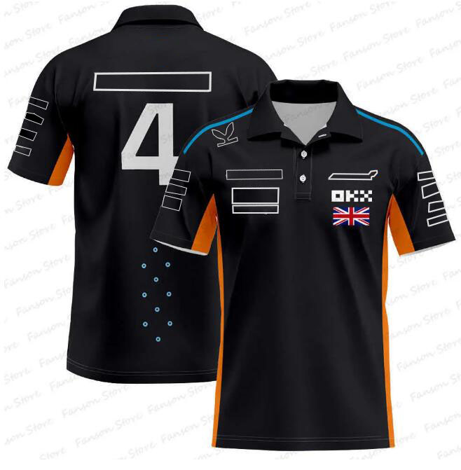 2024 New F1 Racing Polo Summer Men and Women's Short Sleeve Derts نفس النمط المخصص