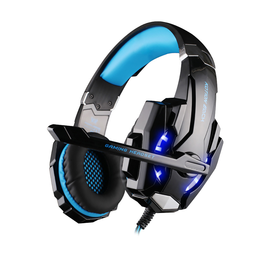 Original Kotion varje G9000 G9600 USB Virtual 7.1 Gaming Headset Wired hörlurar Deep Bass Vibration Casque hörlurar med mikrofon för spelare