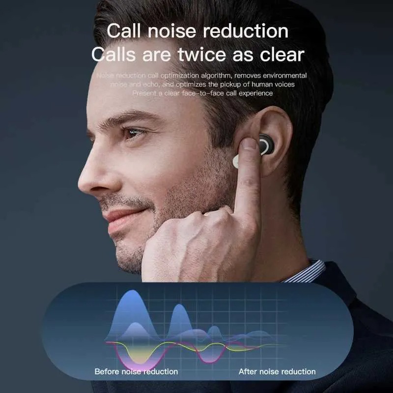 جولة سماعات الهاتف الخليوي Pro 2 ANC True Wireless Amphons Noise إلغاء سماعات رأس Bluetooth TWS