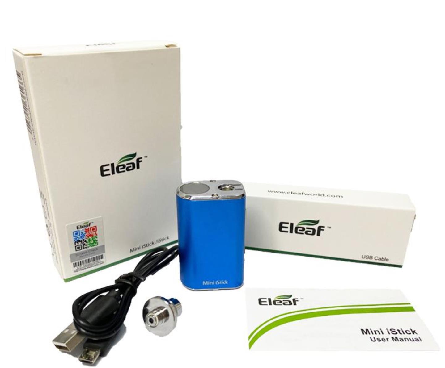 Eleaf Mini Istick 10W Pil Kiti Dahili 1050mAh Değişken Voltaj Kutusu Modu USB Kablo Ego Konnektörü