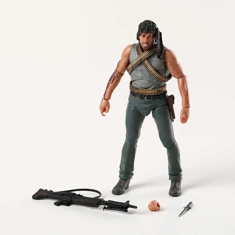 Anime Manga NECA Reel Toys Rambo First Blood John J. Rambo Action Figure J240308