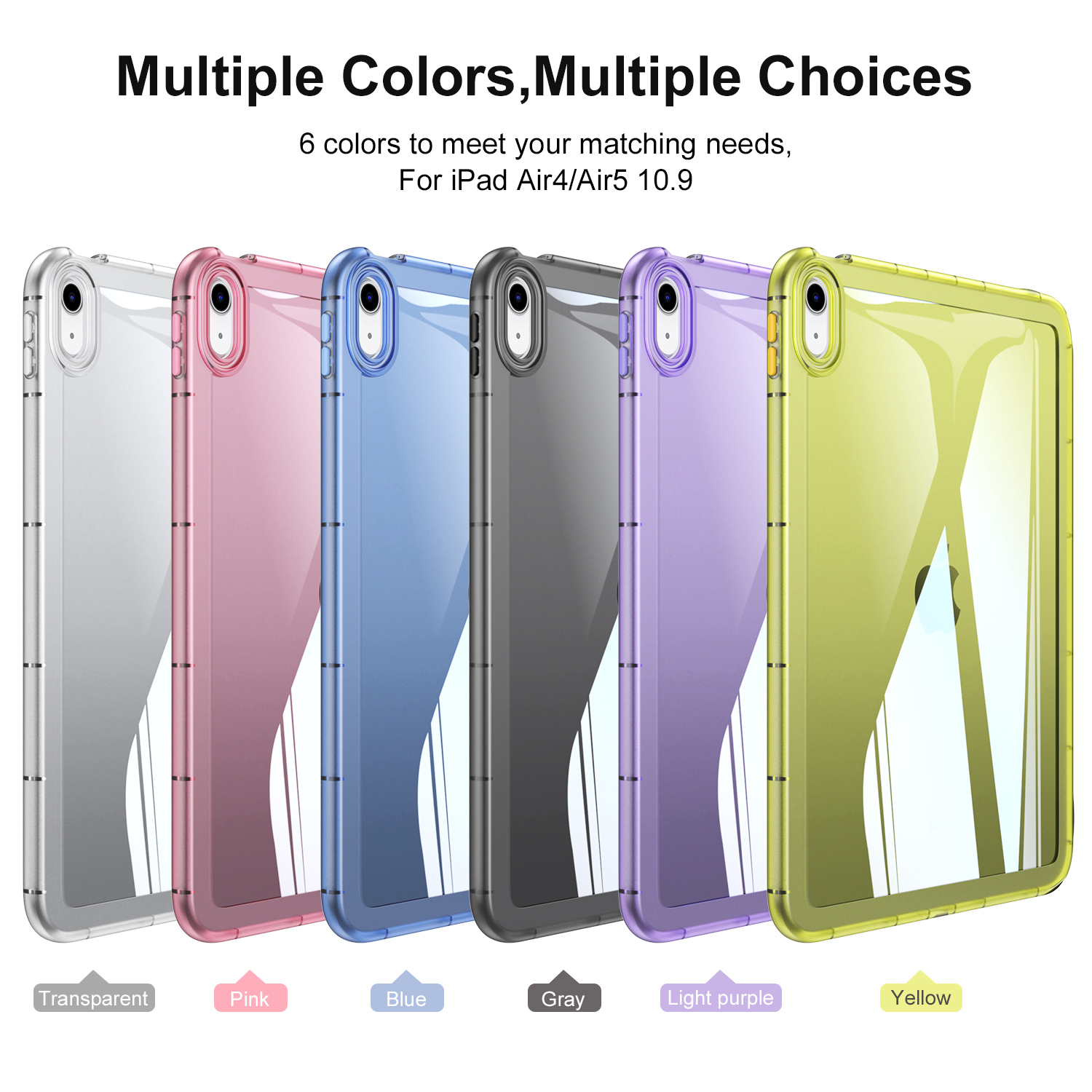 Cases For Ipad Air 6 5 4 11" 10.9" 10.5" 10.2" 9.7" Inch Tab Tablet Case Airbag Air Bumper Shockproof Cover