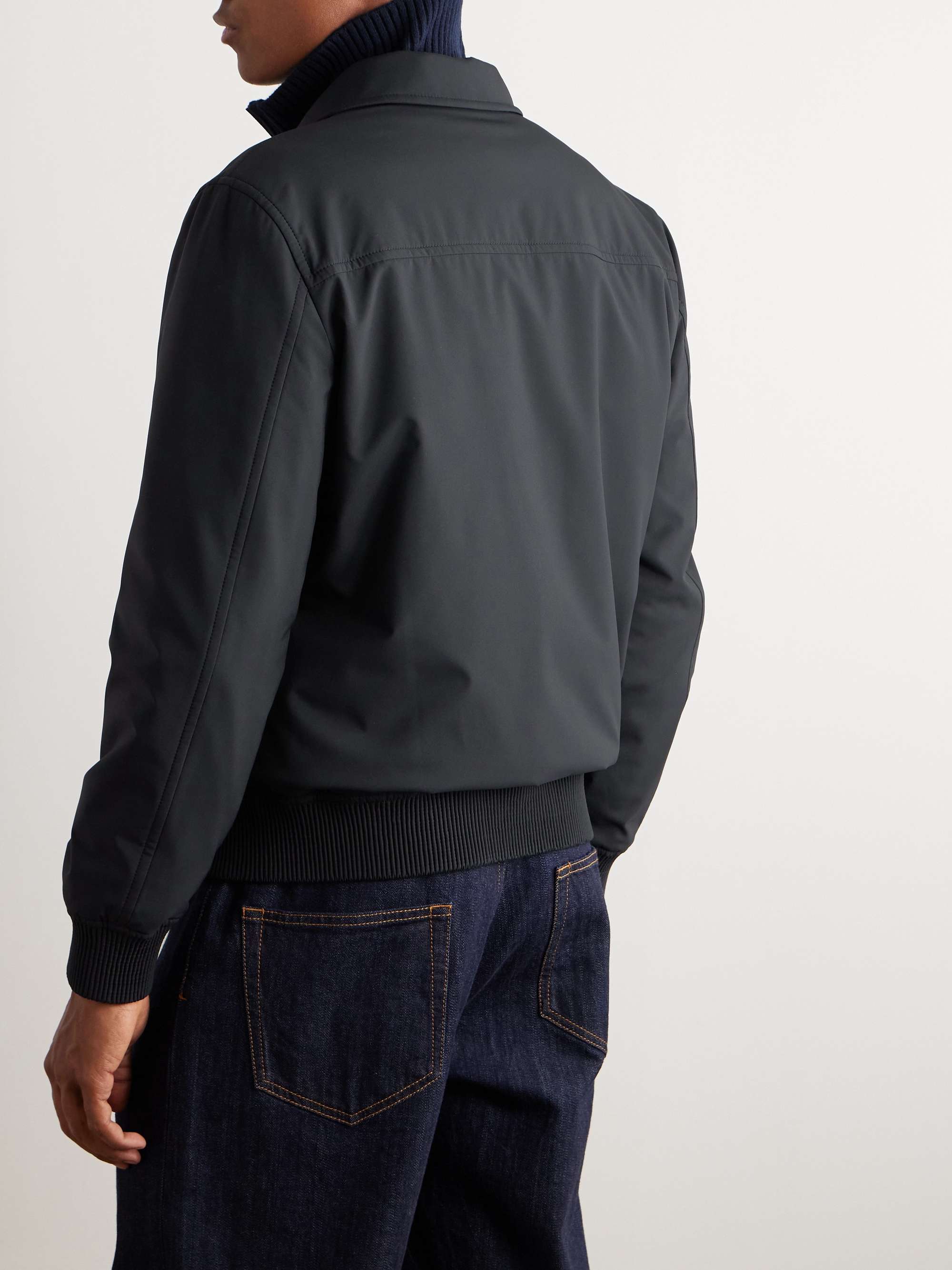 Tasarımcı Erkekler Ceket Brioni Yastıklı Kabuk Ceket Bahar Dış Giyim Gündelik Giysiler Uzun Kollu Ceketler Yakası Boyun Üstleri