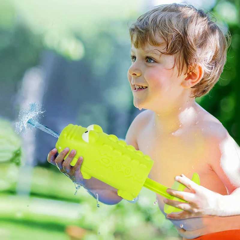 Gun Toys Child Basen Summer Toys krokodyl Shark Gun Water Pływa zabawki Wasser Spielzeug Juguete Agua Brinquedos de Piscina 240307