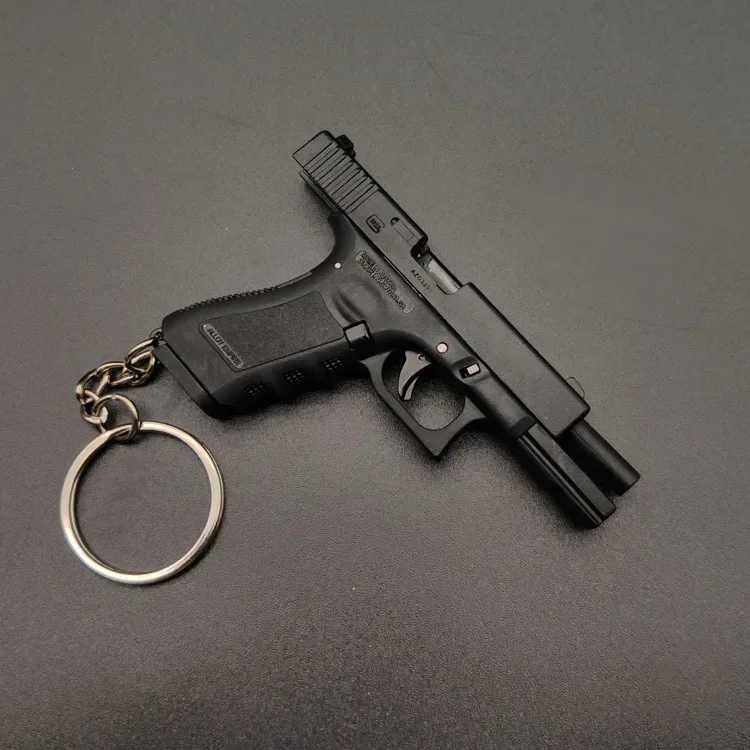 Arma brinquedos arma brinquedos portátil metal mini brinquedo arma liga chaveiro império g17 forma lançamento arma arma montagem livre com caixa 2400308