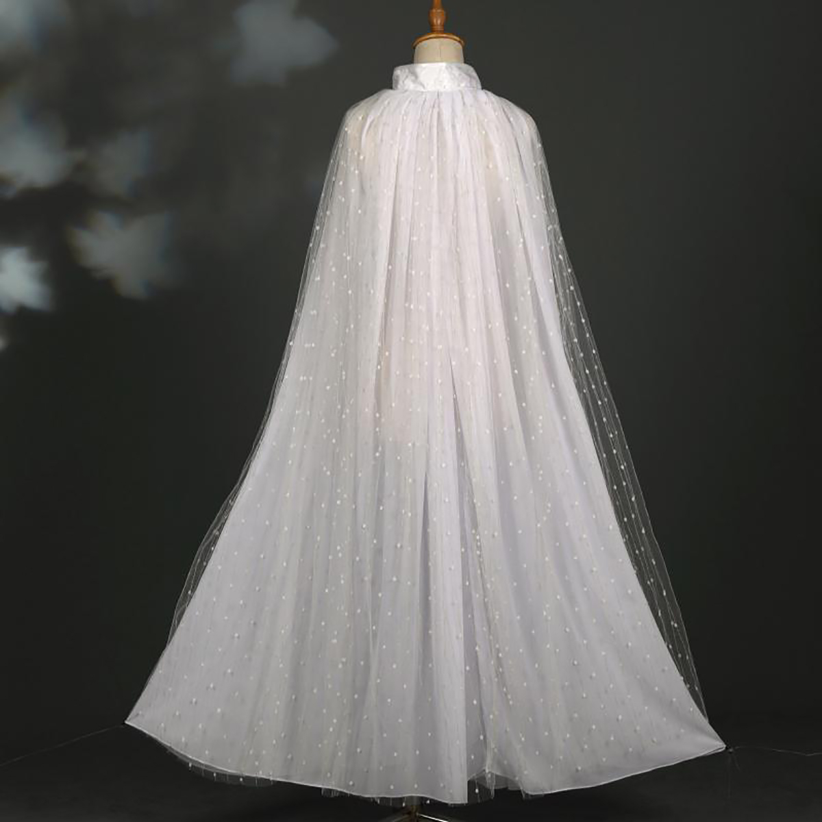 Scialle da sposa di lusso con collo gioiello in pizzo, avvolgente in tulle, mantella da sposa, accessori da sposa abito da sposa realizzato su misura