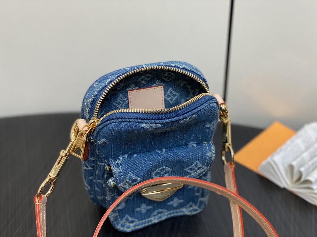 Hochwertige neue Damentasche, einzelne Umhängetasche, Umhängetasche, Denim, modisches Einkaufen, erste Wahl, M82948