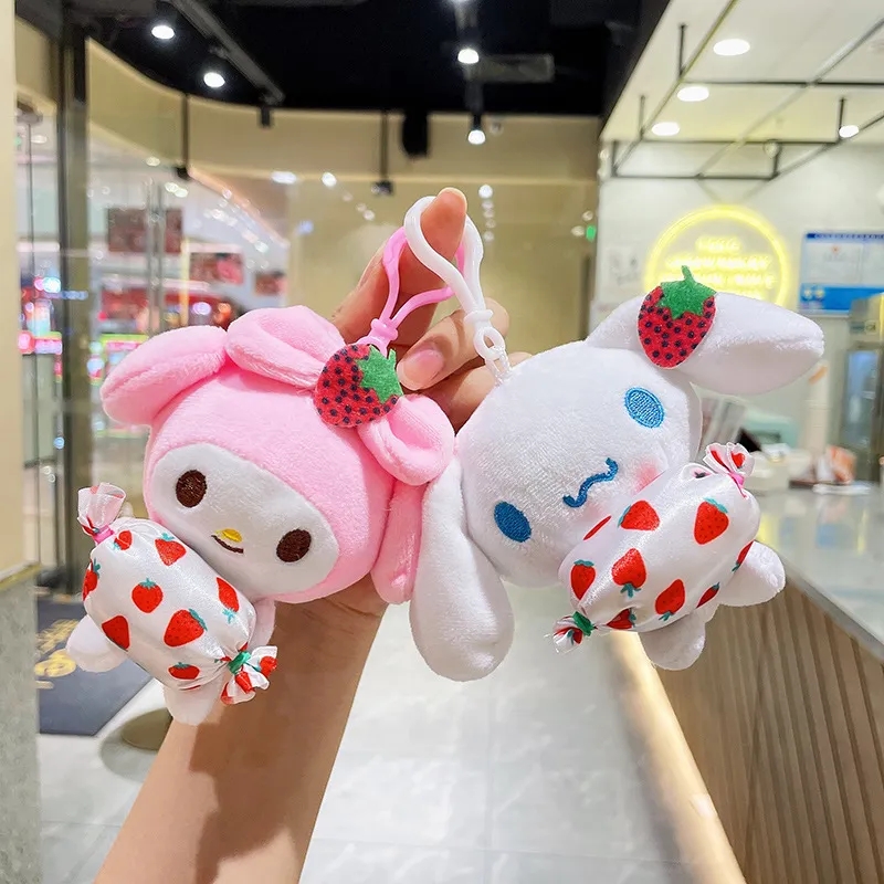 2024 My Melody Candy Series Plush Toys Keychain Söt Plushie Soft Doll