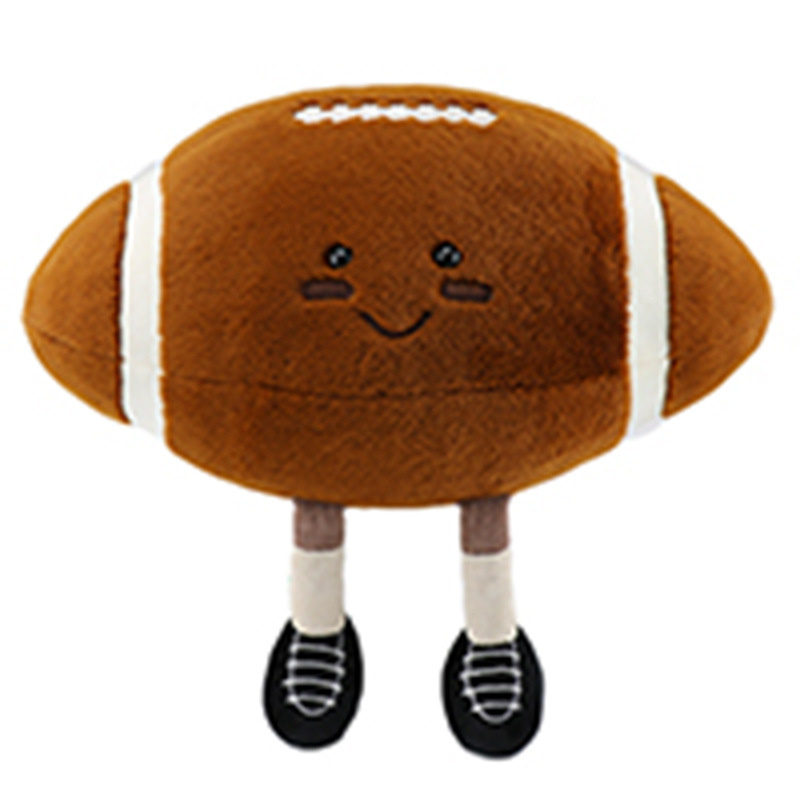 Football bébé basket bébé amusant en forme de peluche poupée Rugby poupée Football basket bébé avec pieds