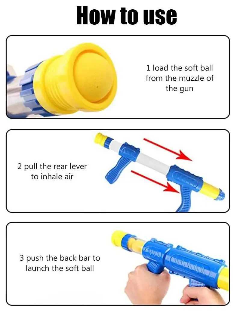 Gun Other Toys Filling round to in mixed colors toy guns air soft foam throwers refill ball packaging and replacement balls for gift 2400308