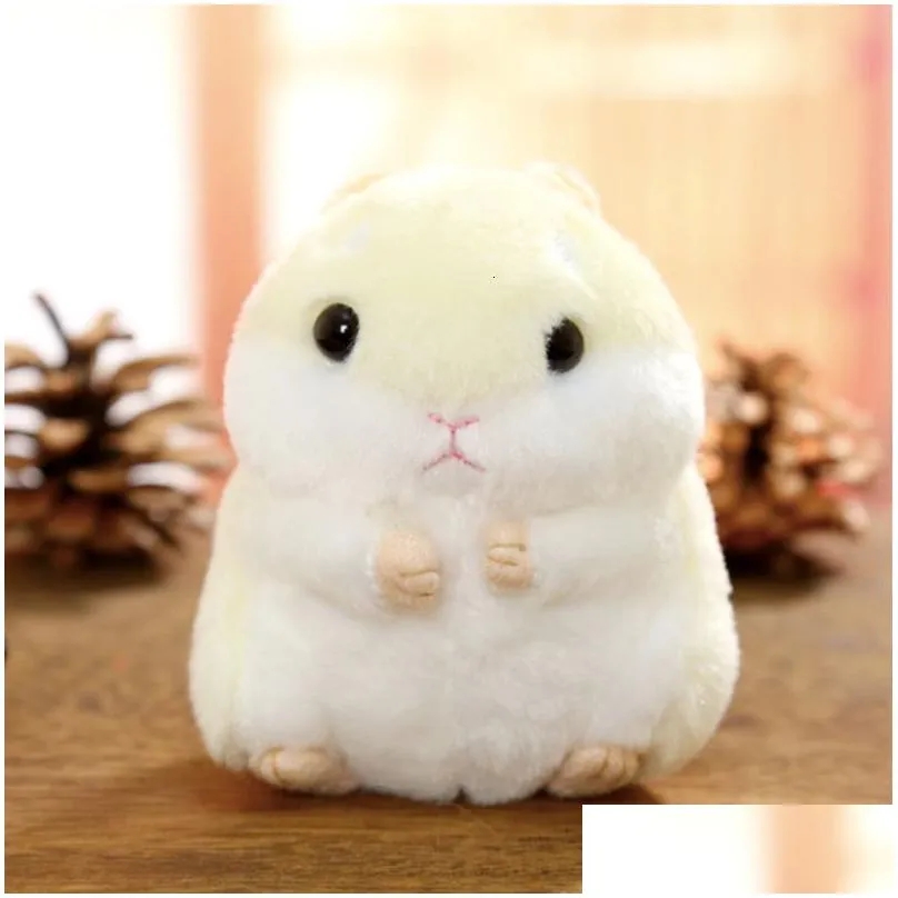 2024 PLUSH KEYCHAINS P KEYCHAINS POCHOTHER 40st/mycket söt hamster nyckelchain Toy Cartoon Animal Small Dock Key Chain Popped Mouse BA Dhwyi