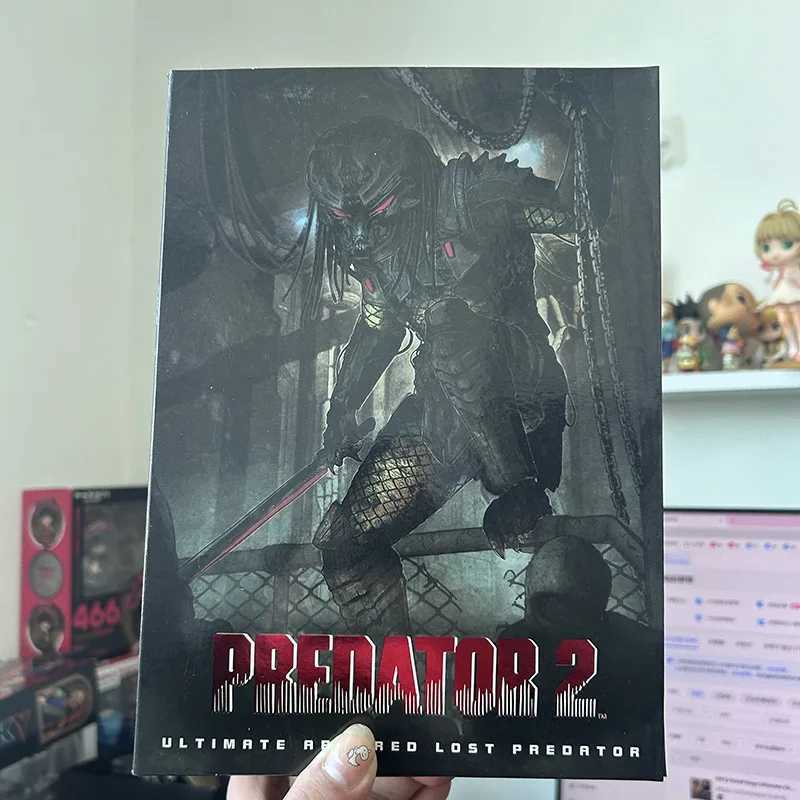 Anime Manga NECA Ultimate Elder Predator Figura Lost Hunter Shaman Predator Action Figure Modelo Brinquedos Colecionador Móvel Decoração de Presente de Aniversário J240308