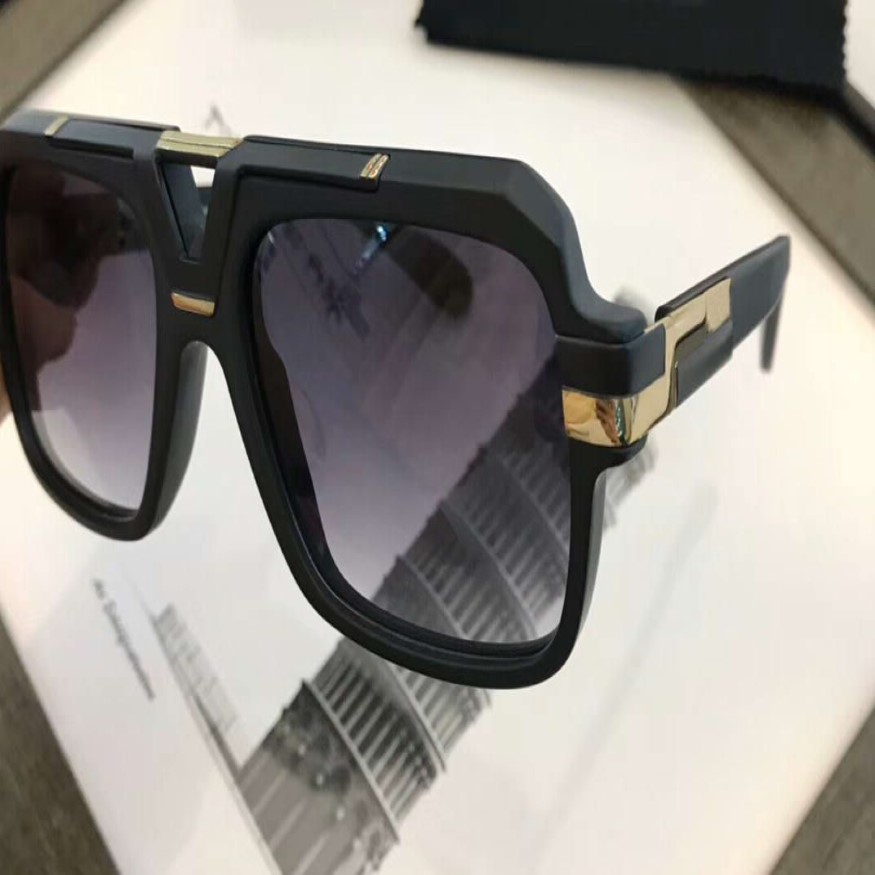 LEGENDS MATTE BLACK GOLD SUNGLASSES 664 Brillen Gafa de Sol Herren Designer-Sonnenbrillen Brillenfassungen Neu mit Box266I